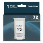 OGOUGUAN CAIDI yazıcı kartuşu, HP 72 – 6X 1300 ml DesignJet T1100, T1120, T1200, T1300, T2300, T610, T620, T770, T790, T795 (1 x Mat Siyah ile uyumlu