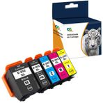 OGOUGUAN Teland Uyumlu Epson 202XL 202 XL Mürekkep Kartuşu Epson Expression Premium XP-6000 XP-6005 XP-6001 XP-6100 Yazıcılar için (5'li Paket)