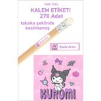 Öğrenci Etiketi Isimli Kuromi Okul Kalem Etiketi Kalem Sticker 4