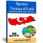 Öğretici Büyük Boy Türkiye Atlası (100 Seçilmiş Harita) - Enine Boyuna Eğitim
