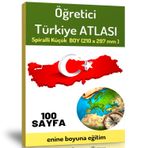 Öğretici Orta Boy Türkiye Atlası (100 Seçilmiş Harita) - Enine Boyuna Eğitim