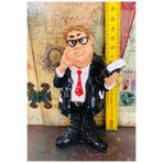 Öğretmen Biblo, İş Adamı Figürü, Ofis Hediyeleri, 15 cm Yükseklik, Siyah