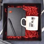 Öğretmenler Günü - Atatürk Kupa & 13*21 Defter & Touch Metal Kalem & Rozet