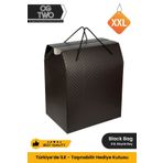 OGTWO Babalar Günü Hediyesi İçin Büyük Boy Hediye Kutusu Çanta Karton Şık Hediyelik Paketi - 34x20x28cm