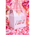 OGTWO Premium Konsept Hediye Kutusu & Çanta Sevgiliye Seni Seviyorum Aşk Hediye Paketi Kutu - 24x14x20cm