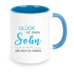Oğul için hediye, fincan, oğul, hediye, doğum günü hediyesi, erkek oğul, anne, baba, oğlum için hediye, anne baba, oğlum için hediye (mavi)