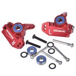 OGUNKE OGRC Alüminyum Alaşım 2WD Ön Tekerlek Bloğu ve Direksiyon Blokları kiti, Bilyalı Rulmanlarla Yükseltme, Traxxas 2WD Slash, Stampede, Rustler (Parça Değiştirme: #3632#3736) Kırmızı