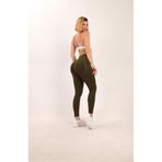 Oğuz Spor GİYİM Arkası büzgülü seamless push-up spor tayt