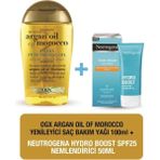 Ogx Argan Oil Of Morocco Saç Bakım Yağı + Neutrogena Hydro Boost SPF25 Nemlendirici Krem 50 ml