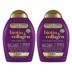 OGX Biotin & Kolajen Sülfatsız 385 ml Şampuan + 385 ml Saç Bakım Kremi