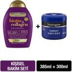 OGX Dolgunlaştırıcı Biotin & Collagen Şampuan 385 ml + Neutrogena Besleyici Bakım Kremi 300 ml Hediyeli