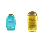 OGX Ekstra Güçlü Nemlendirici ve Canlandırıcı Argan Oil of Morocco Sülfatsız Saç Kremi (1 x 385 ml) ve ogx yenileyici argan oil of morocco saç bakım yağı 100 ml