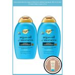 OGX Extra Güçlü Morocco Argan Oil Morrocco Sülfatsız Şampuanı 385 ml X2 Adet & Aveeno Baby Losyon 15 ml