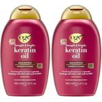 ogx kırılma karşıtı keratin oil şampuan 385 ml (2 paketi)