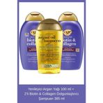OGX Yenileyici Argan Yağı 100 ml+2’li Biotin & Collagen Dolgunlaştırıcı Şampuan 385 ml
