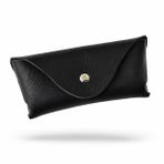 Oh Deer Leather Hakiki Deri Gözlük Kabı – Dikişsiz Frisco Deri (Siyah)