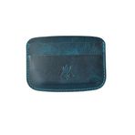 Oh Deer Leather Hakiki Deri Kartlık – Hızlı Erişimli Model (mavi)