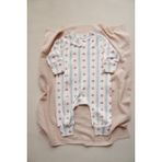 Oh la la Koala For Little Ones Çiçek Baby Fluff Serisi Fermuarlı Tulum - Ekru - 9 - 12 Ay