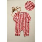 Oh la la Koala For Little Ones Ma Cherie Soft Line Serisi Çıtçıtlı Bebek Tulum - Kırmızı - 18 - 24 Ay