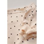 Oh la la Koala For Little Ones Puantiye Baskılı Bebek Sweatshirt - Ekru - 1 - 2 Yaş