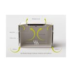 Ohbe Express 30015 Stack 4 Organik Atık Kabı, Plastik, 23,5 x 19,7 x 16,1 Cm, Grafit, 23.5X19.7X16.1 cm - Option-1 - 47 x 85 x 2 cm