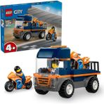 Ohbe Express City Motosiklet Taşıyıcı 60491 – 4 Yaş ve Üzeri Erkek ve Kız Çocuklar Için 2 Kasklı Yarışçı Minifigürü Içeren Yaratıcı Oyuncak Araba Yapım Seti, Çocuklar Için Eğlenceli Hediye Fikri (88 Parça) - 0 - Siyah