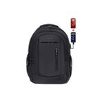 Ohbe Express Dada 05 Laptop Dizüstü Bilgisayar Çantası 14"-15,6" Inç Ortaokul Lise Üniversite Okul Çantası Gündelik Kadın Erkek Sırt Çantası USB Type-C Aparat Darbe Emici Koruma Su Geçirmez Kumaş - 0 - 3 Yaş - 0 - Siyah