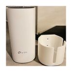 Ohbe Express Deco M4 ve E4 Uyumlu Duvar Askı Standı - Beyaz Mesh Wifi Montaj Aparatı