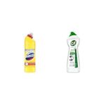 Ohbe Express Domestos Yoğun Kıvamlı Çamaşır Suyu Limon Ferahlığı 750 ml ve Cif Krem Yüzey Temizleyici Amonyaklı Yağ ve Kireç Sökücü Leke Çıkarıcı 750 Ml, Çamaşır Suyu + Leke Çıkarıcı - Ahşap