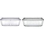 Ohbe Express Frigo Studio Bölmeli Saklama Kabı 480 Cc, Şeffaf ve 97711 Frigo Tereyağ Peynir Kabı - 0 Siyah - Option-1