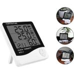 Ohbe Express Htc-2 Dijital Termometre Sıcaklık ve Nem Ölçer Higrometre Masa Alarm, Problu Dijital Termometre, Problu Sıcaklık ve Nem Ölçer - 001-Beyaz - Option-1