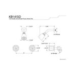 Ohbe Express KB141SO Ikiz Akrilik Kulplu Küvet ve Duş Bataryası, Sadece Duşlu, Parlak Krom, 20 cm Merkez - Option-1