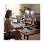Ohbe Express Keçe Bilgisayar Mouse Pedi 100X44 cm Renk Çalışma Masası Düzenleyici 3 mm Kalınlık Masa Üstü Düzenleyici Mat - Ahşap