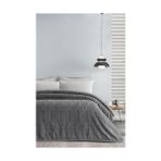 Ohbe Express Melan Çift Kişilik Emboss Battaniye - Gri, 200 x 220 - 2328M - 1 x 32 x 27 cm