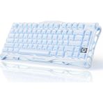 Ohbe Express Mercury K1%75 Mavi Oyun Klavyesi, Alüminyum Alaşımlı Mekanik Klavye, Contalı Çalışırken Değiştirilebilir Soket, Doğrusal Anahtarlar, Rgb Arka Aydınlatma, Oyun, Ofis - Option-1 - 001-Renkli
