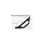 Ohbe Express Mobilya Köşe Birleştirme Aparatı, Siyah Metal L Gönye Köşebent, 154X62X68 Mm, 2.00 mm Kalınlık, Dolap Sabitleyici Bağlantı Demiri, Montaj Vidası ile Beraber, 4 Adet - 001-Beyaz - Option-1