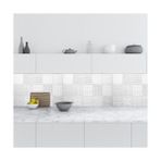 Ohbe Express Mutfak Tezgah Arası Folyo Kaplama Folyosu Gri Desen 60X400 cm - 01 - Beyaz - Option-1