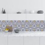 Ohbe Express Mutfak Tezgah Arası Folyo Kaplama Folyosu Italyan Çini Motif 60X500 cm - 01 - Beyaz - Option-1