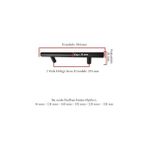 Ohbe Express Paslanmaz Metal Kulp, Mat Siyah, Dolap Çekmece Mobilya Kulbu, Tv Ünitesi Yatak Odası Vestiyer Mutfak Için (224 Mm, Adet, 1) - 1BW-Beyaz - Ahşap