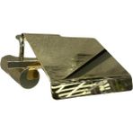 Ohbe Express Pıvot Kapaklı Tuvalet Kağıtlığı Altın 63X137X161 mm - 000-Siyah