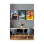 Ohbe Express (PSTER14893) Kış 3 Parçalı Çerçeve Seti 50 x 70 - -- - Option-1