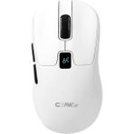 Ohbe Express Rajin Strike Üç Modlu Kablosuz & Kablolu 12800 Dpi LCD Ekran & Makro Yazılımlı Kablosuz Gaming Mouse - Beyaz (2.4 Ghz Kablosuz + Bt5.1 + Type-C ile Kullanım Desteği)