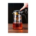 Ohbe Express Sihirli Borosilikat Cam Demlik 900 ml Dayanıklı & Tek Tuşla Demleme - 0,5 L - Aeropress