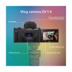 Ohbe Express Zv-1ıı Vlog Kamera | Dijital Kamera (Geniş Açılı Zoom Objektifi, Vlogging Için Ayarlanabilir Ekran, 4K Video, Çok Yönlü Mikrofon) Siyah - Ahşap
