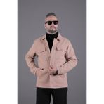Ohepmoda Dikiş Detaylı Erkek Kaşe Kaban Mont - S - Camel