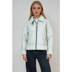 Ohepmoda Içi Kürklü Kadın Napa Mont - 2XL - Bej