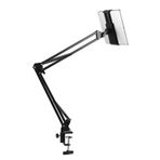 OHITEC Ağır Hizmet Tipi Telefon/Tablet Metal Tutucu Evrensel Mobil Cep Akıllı Telefon Montaj Tembel Braket 360° Döndürme Gooseneck Kelepçe Standı 4-11 İnç Cihazlar için Esnek Uzun Kol (Kelepçeden