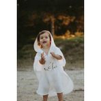 Ohlala Koala Latte Kapüşonlu Müslin Panço & Bornoz Bebek-Çocuk 1-5 Yaş - Beyaz - 2 - 5 Yaş