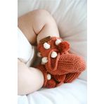 Ohlalakoala Ponponlu Örgü Patik Bebek 0-12 Ay