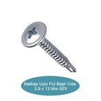 OHM TECNICAL Matkap Uçlu Pul Başlı Vida Rysb 3,9 x 13 Mm 50 Li